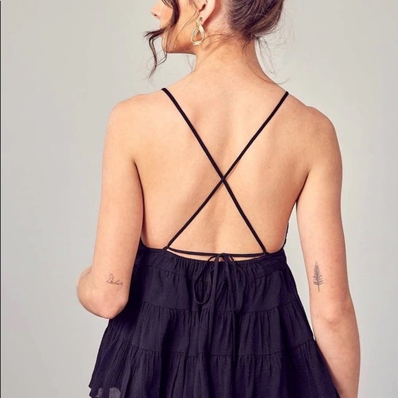 Mustard Seed Tiered Jacquard Cami NWT - Picture 2 of 5